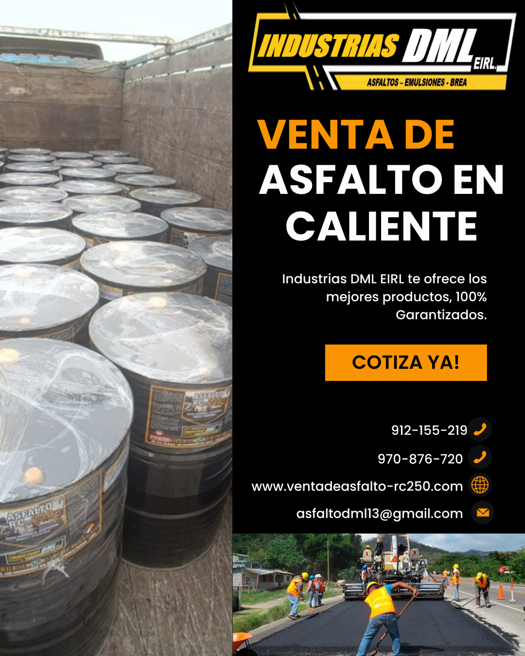 VENTA DE ASFALTO EN CALIENTE